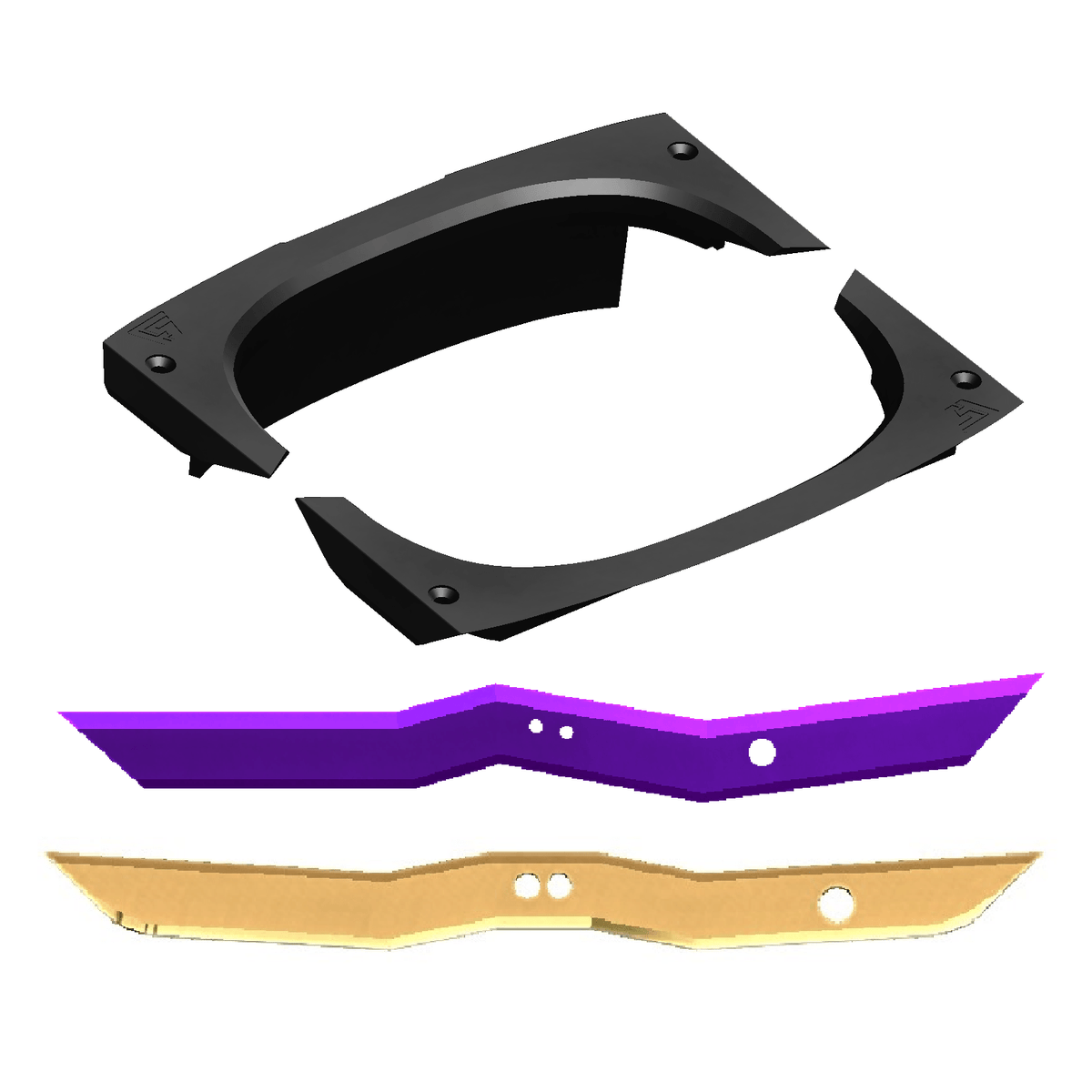 Split Fender Delete for Onewheel GT | for Lightning Rails - WTF Rails - Mustache Rails - Techrails - VRH System